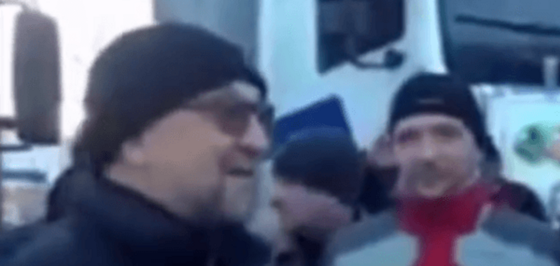 У Росії Шевчук приїхав підтримати далекобійників, які страйкують: відеофакт