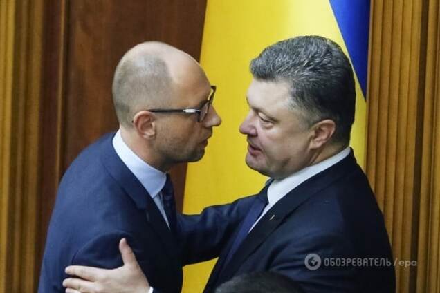Арсений Яценюк и Петр Порошенко