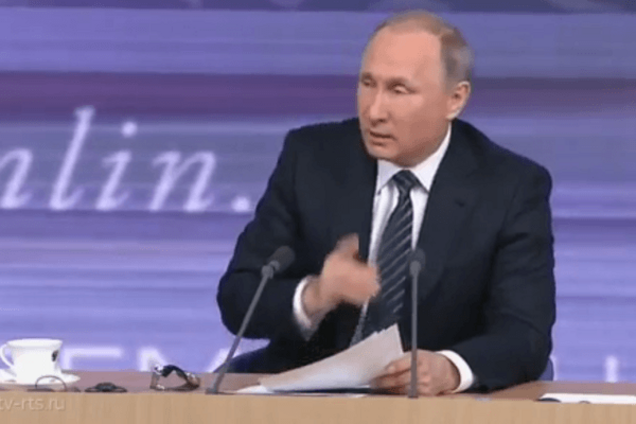 Торік була біла: Путін розпочав прес-конференцію із сумного анекдоту