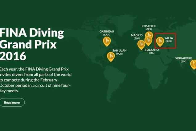 Международная федерация плавания признала Крым территорией России