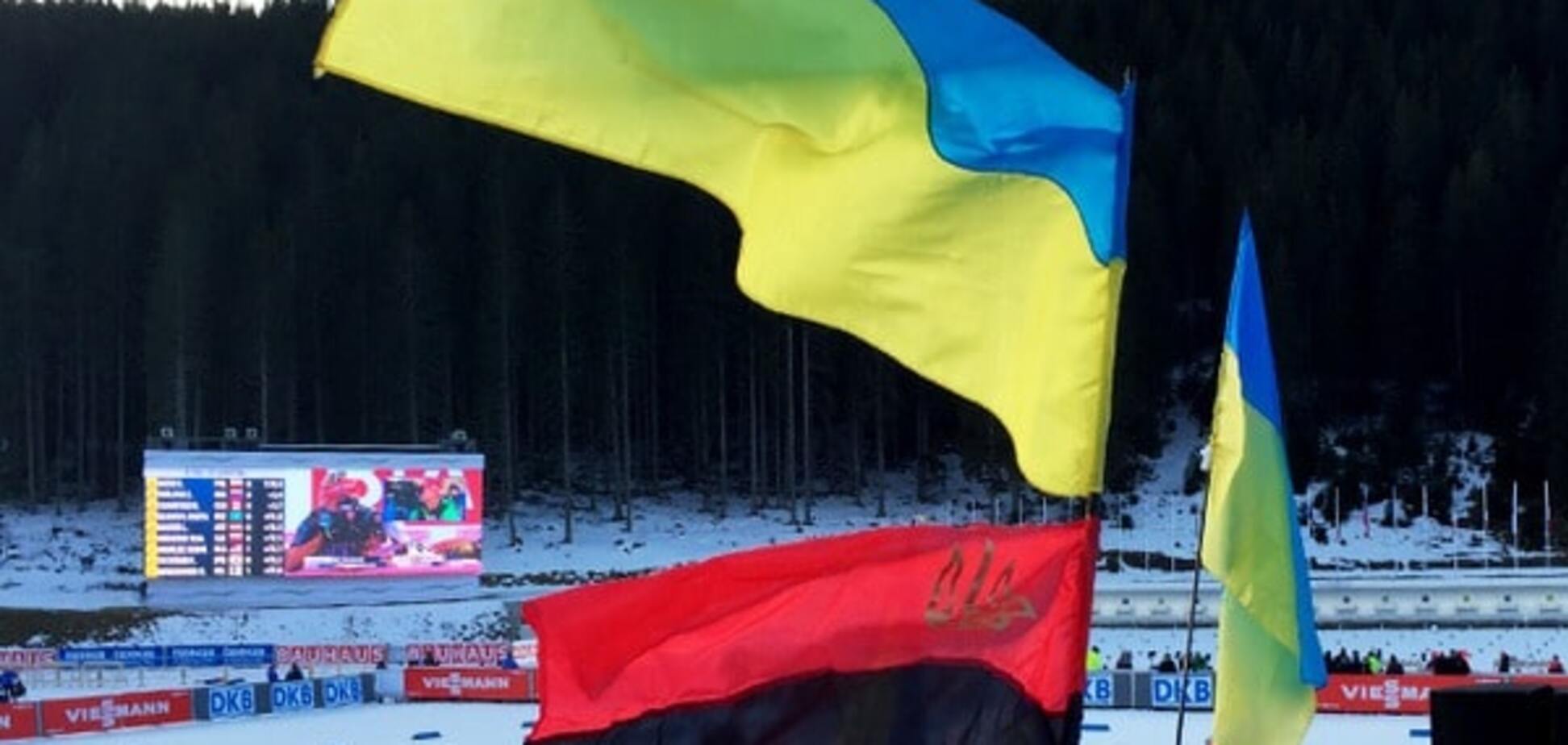 Россияне закатили истерику из-за украинских флагов на Кубке мира по биатлону