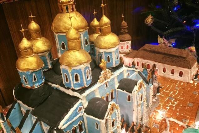 У США київський Михайлівський собор зробили з різдвяного печива