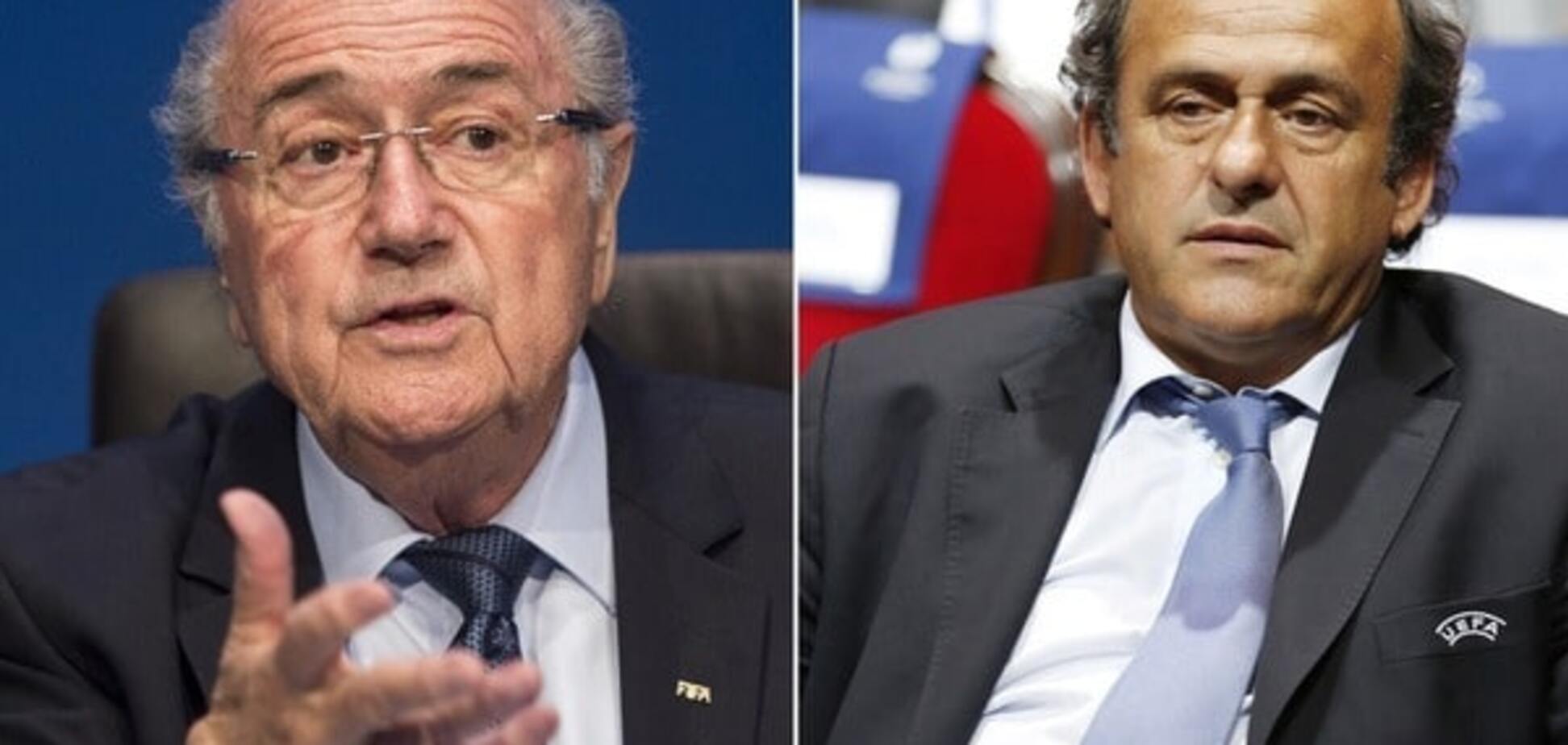 Официально: Блаттера и Платини отстранили от футбола на 8 лет