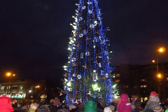 Невезучая и рекордсменка: составлен топ-8 новогодних елок Украины. Фоторепортаж