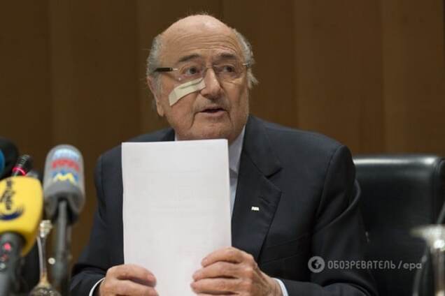 Официально: президент ФИФА Блаттер заявил об уходе из футбола