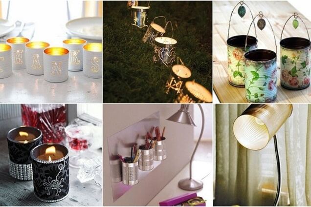 Жестяные банки в интерьере: 18 оригинальных идей