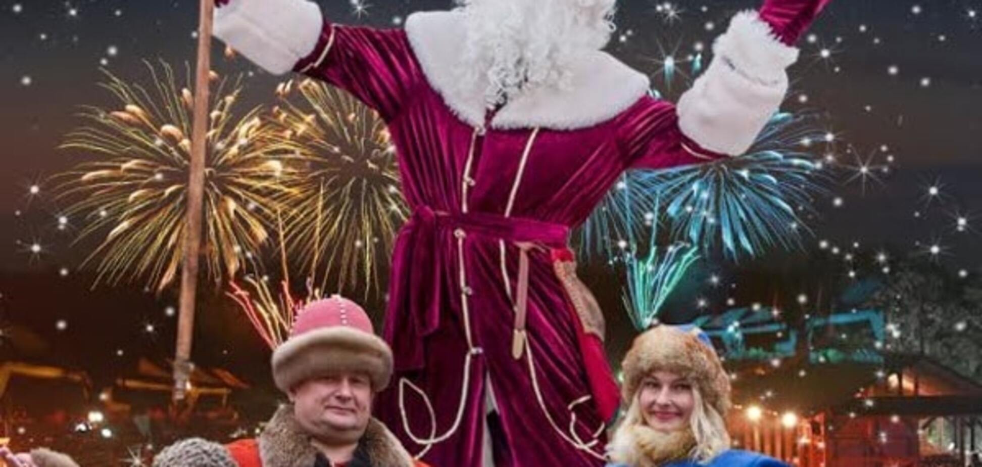 Новогодние праздники в 'Парке Киевская Русь'. Впервые в Древнем Киеве гуляния в Новогоднюю ночь до утра