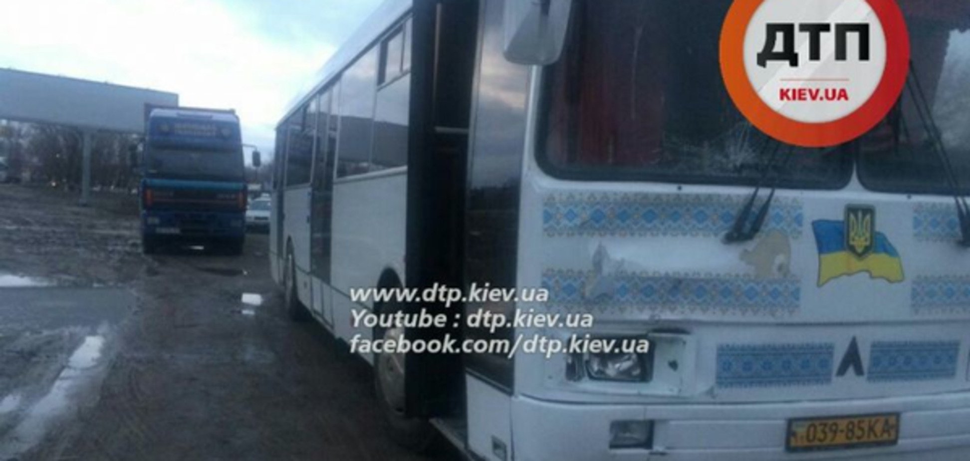 В Киеве автобус сбил насмерть пешехода-нарушителя