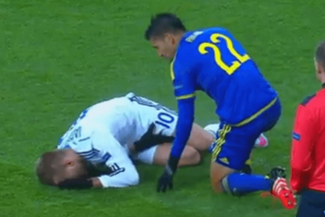 Ярмоленко получил жуткую травму в матче с 'Маккаби': видео не для слабонервных