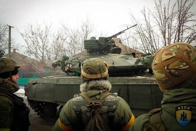 Бойцы 'Азова' отбили атаки террористов на Широкино