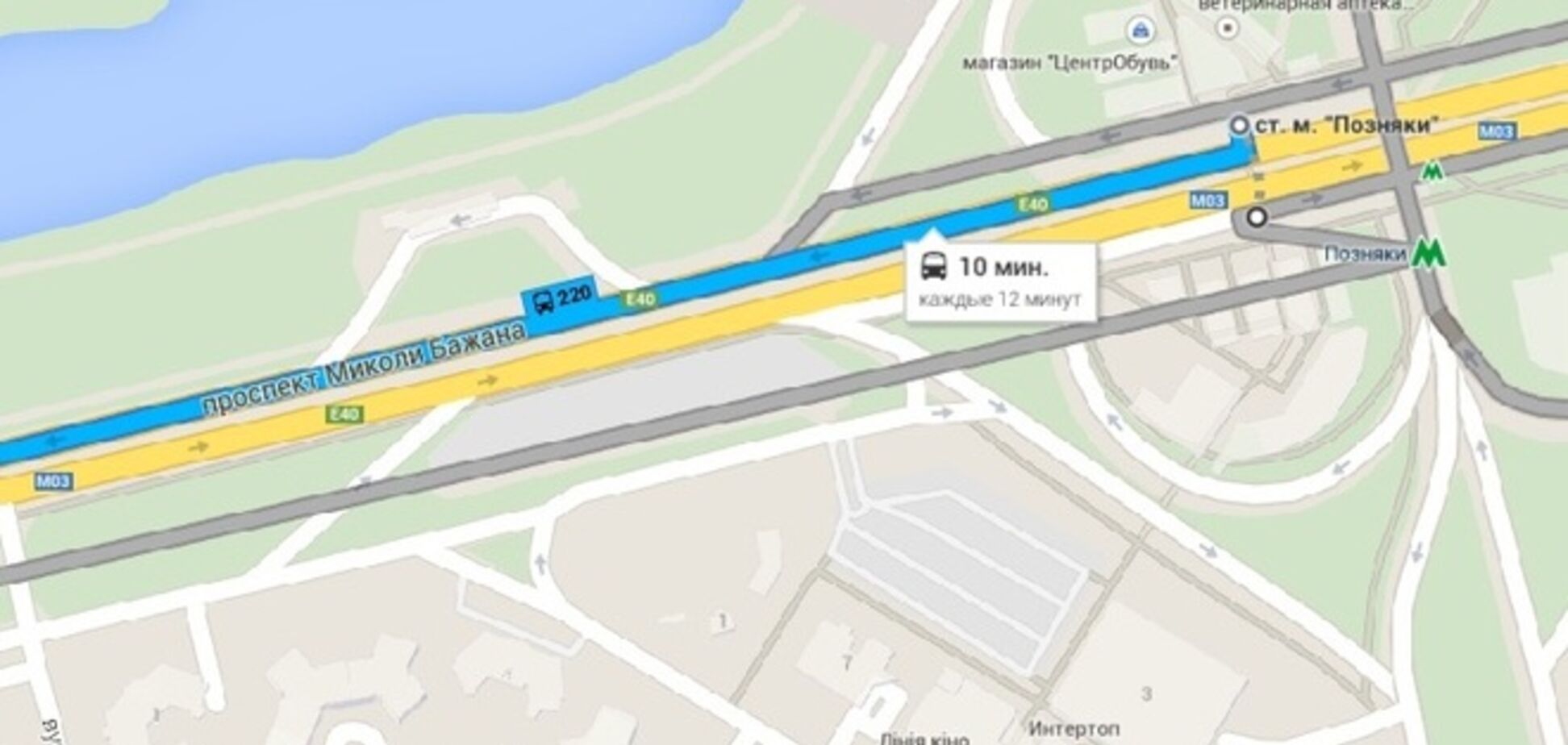 Google Maps начал показывать киевлянам время прибытия маршруток и автобусов