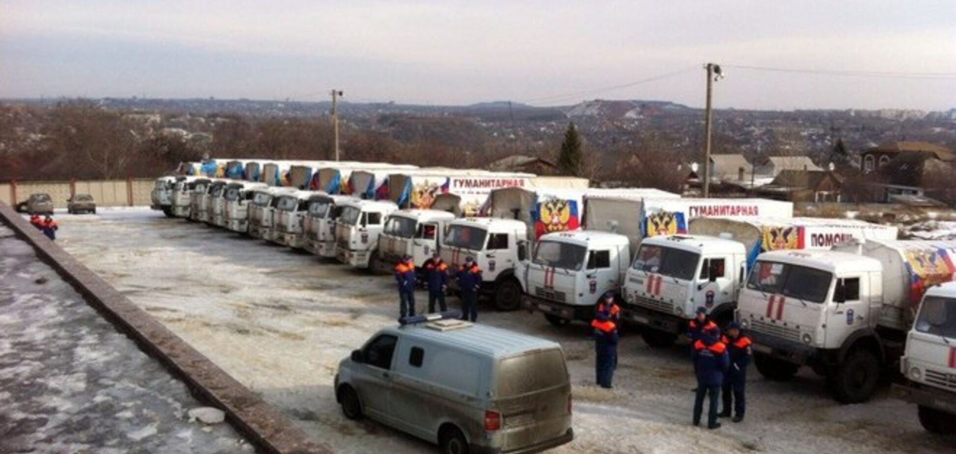 'Гумконвой' Путина глазами российского водителя: фото и видео от очевидца