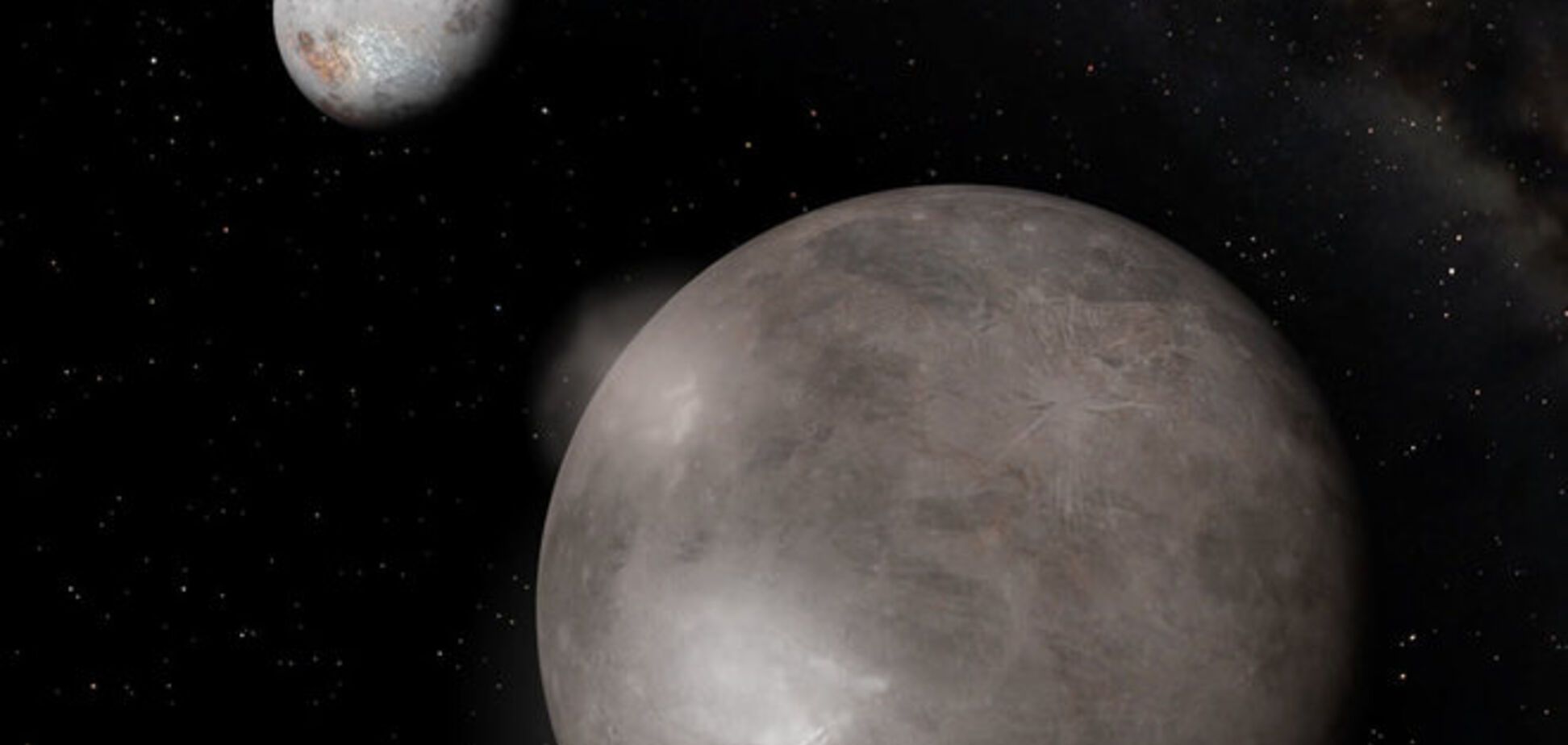 НАСА показало редкие кадры вращающихся Плутона и его спутника Харона