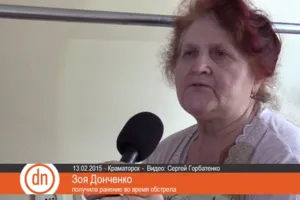Пострадавшая от обстрела Краматорска Зоя Донченко