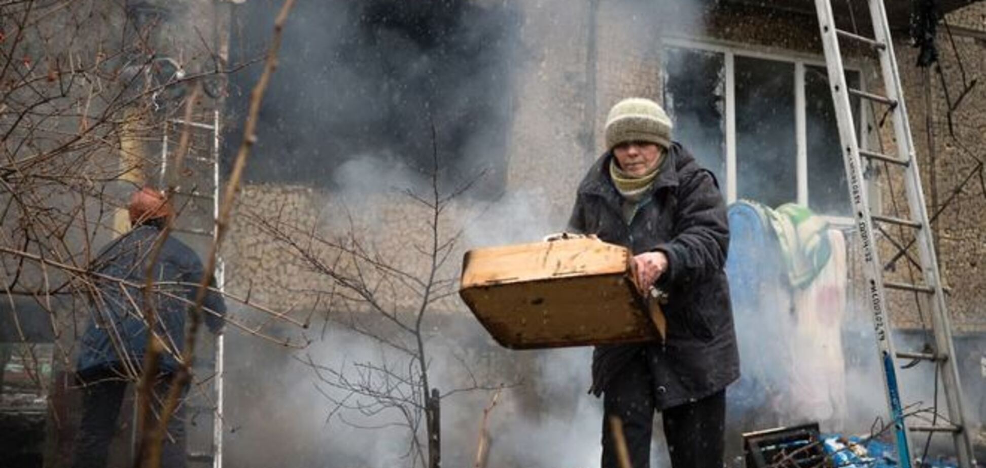 Боевики провели артобстрел жилого квартала в Донецке для российских СМИ