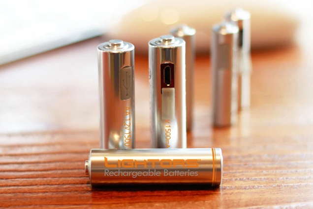 Представлена многоразовая пальчиковая батарейка, заряжаемая по USB