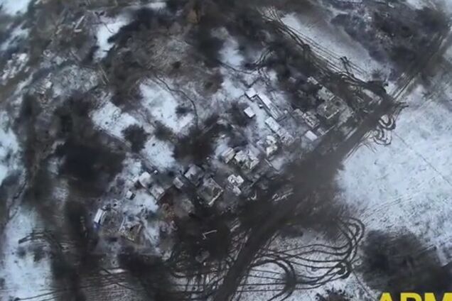 В сети опубликовали видео Дебальцевского плацдарма с высоты птичьего полета