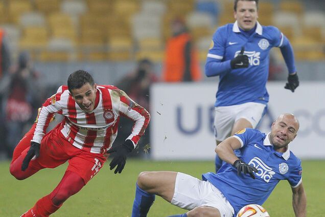Днепр - Олимпиакос - 2-0: видео-обзор матча