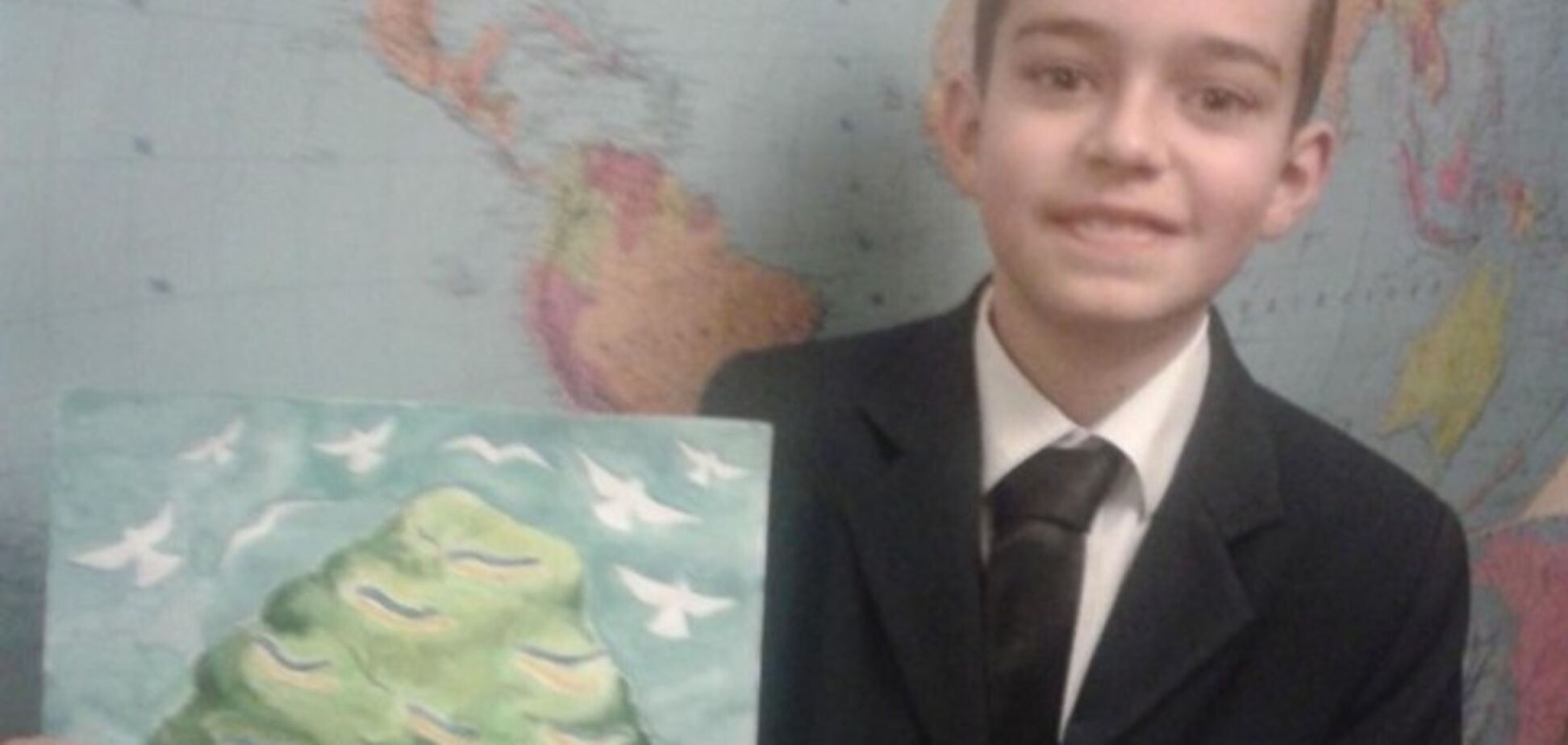 Львовский школьник с рисунком о Майдане победил на конкурсе в Канаде