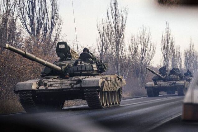 В Горловку зашла колонна российской военной техники