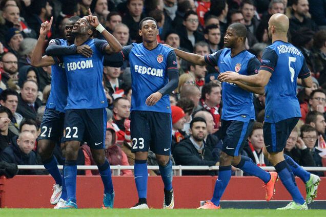 'Монако' сенсаційно розбив 'Арсенал' в 1/8 фіналу Ліги чемпіонів