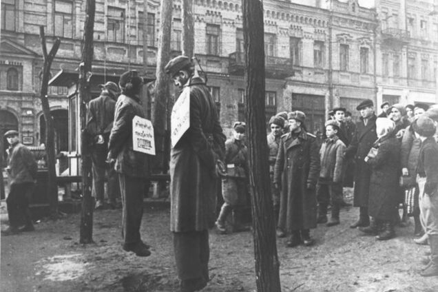 На месте разрушенного памятника Ленину в Киеве раньше была виселица: фотофакт