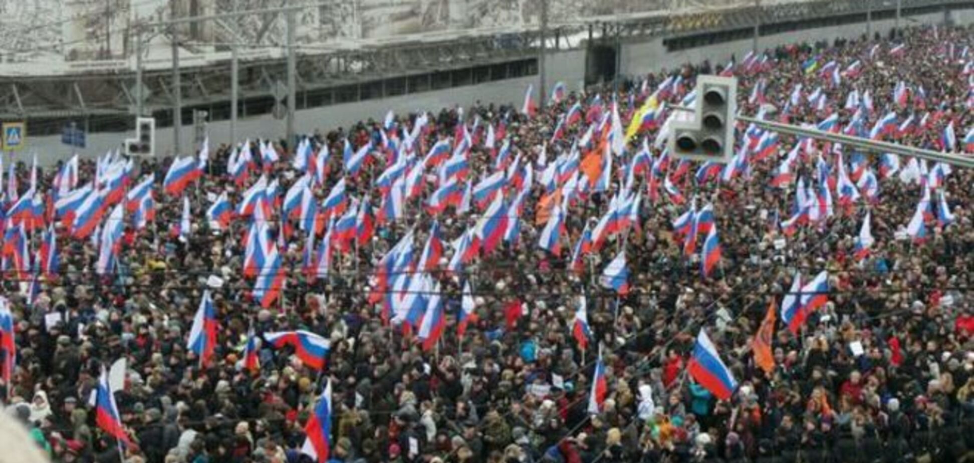 Милиция насчитала 21 тыс. человек на марше памяти Немцова. Очевидцы говорят о 100 тыс.