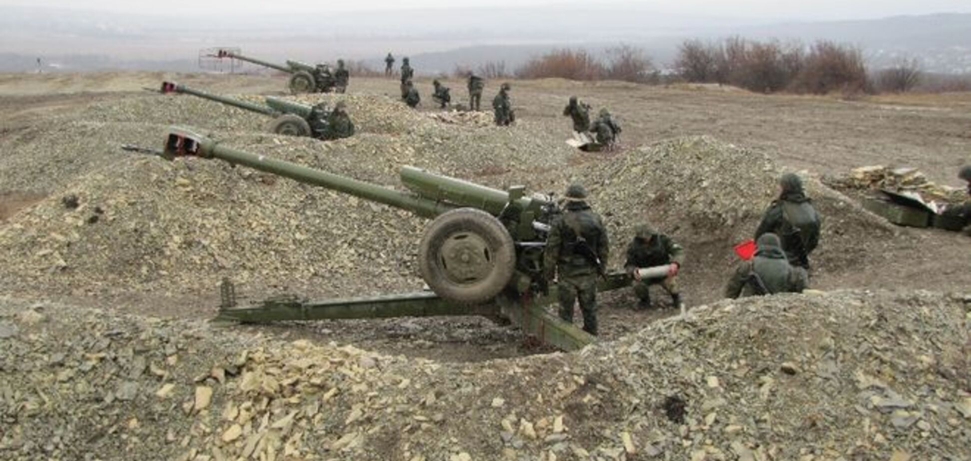 Россия начала учения артиллеристов в приграничном с Украиной военном округе