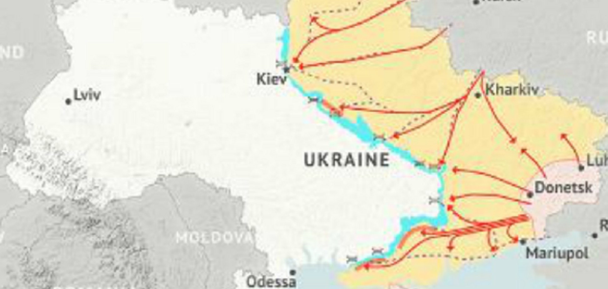 В США допустили попытку оккупации Левобережной Украины Россией