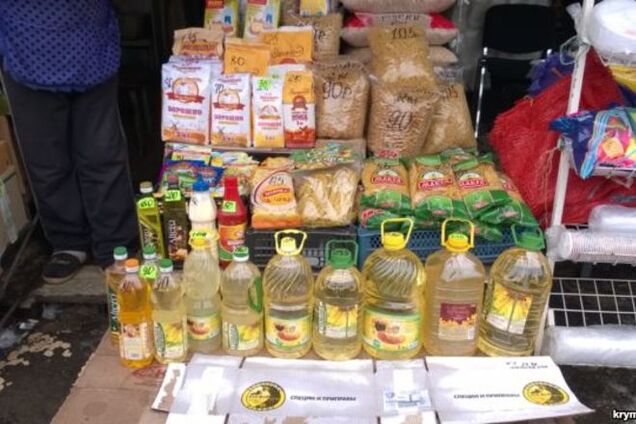 Цены на продукты в оккупированном Крыму на треть выше, чем в Сочи