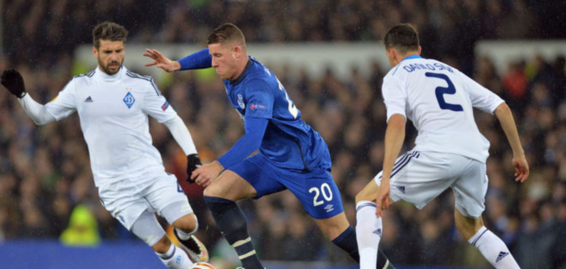 'Динамо' проиграло первый бой 'Эвертону' за четвертьфинал Лиги Европы