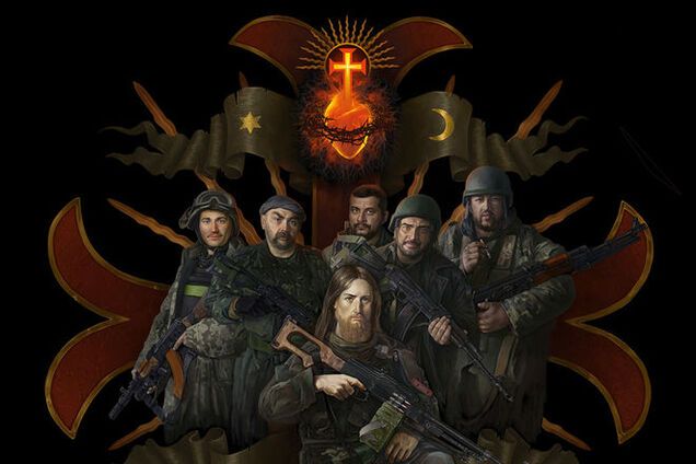 Художник создал грандиозную картину с Христом и 'киборгами': фотофакт