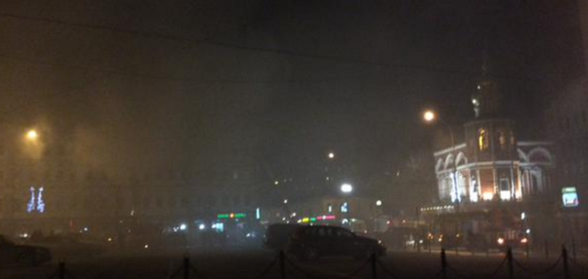Пожар в центре Москвы