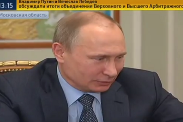 Российское ТВ оперативно запустило видео с Путиным