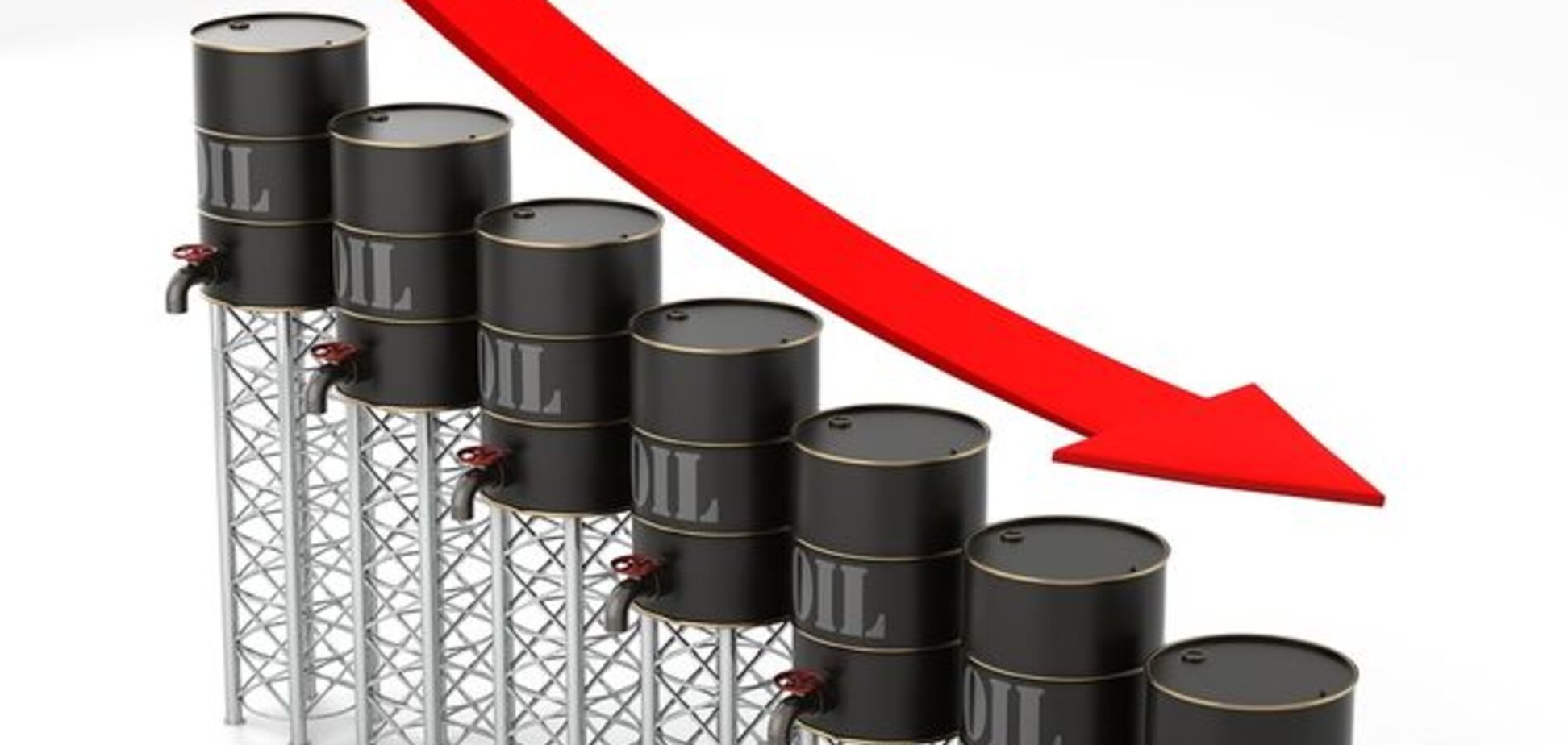 Цены на нефть продолжают обваливаться: Brent уже ниже $53