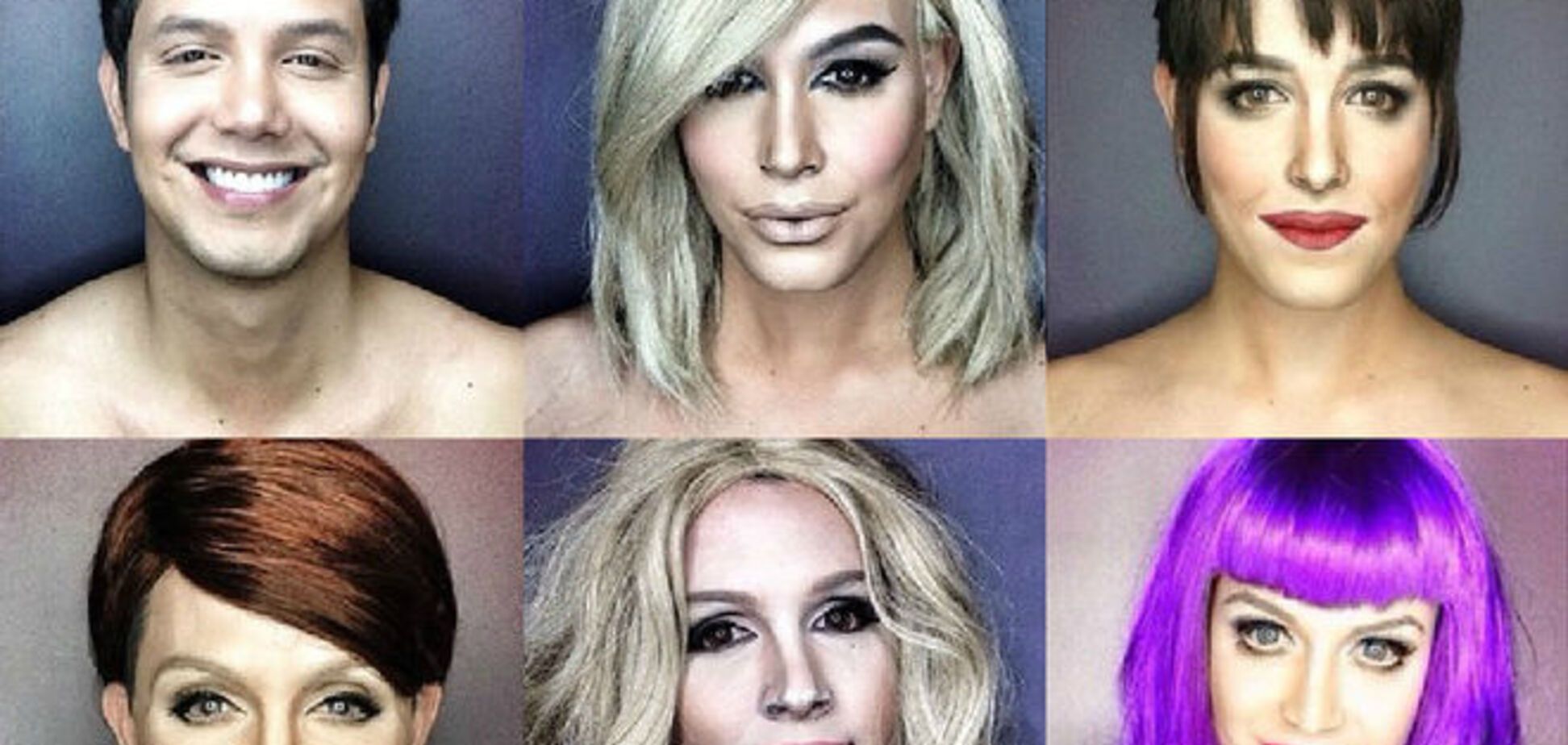 Парень показал, как с помощью макияжа можно стать кем угодно