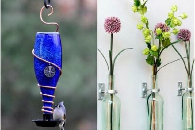 Как использовать в декоре винную бутылку: 25 крутых идей