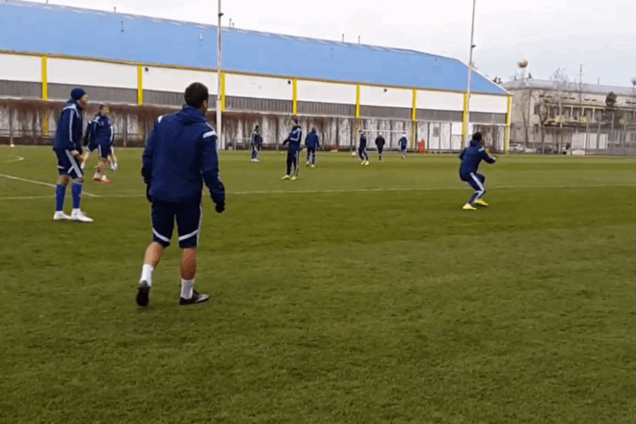 Футболисты 'Динамо' показали 'чудеса' на тренировке