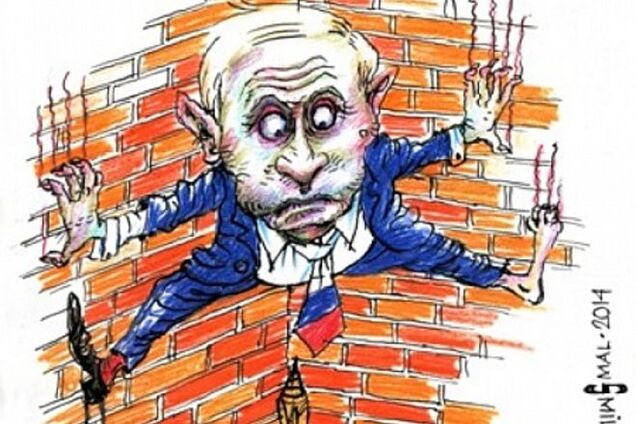 Высмеять агрессора. Путин стал 'звездой' конкурса карикатур. Фотофакт