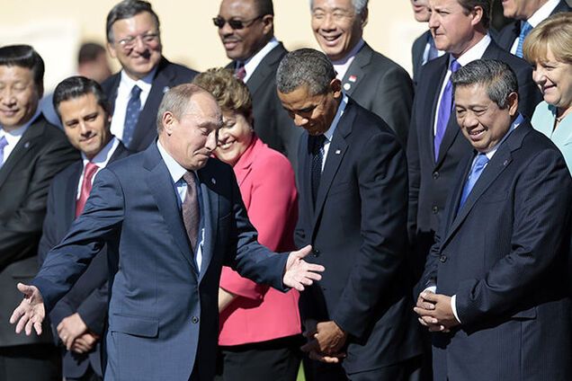 Появилось 'видео кормежки' Путина с лопаты на саммите G20