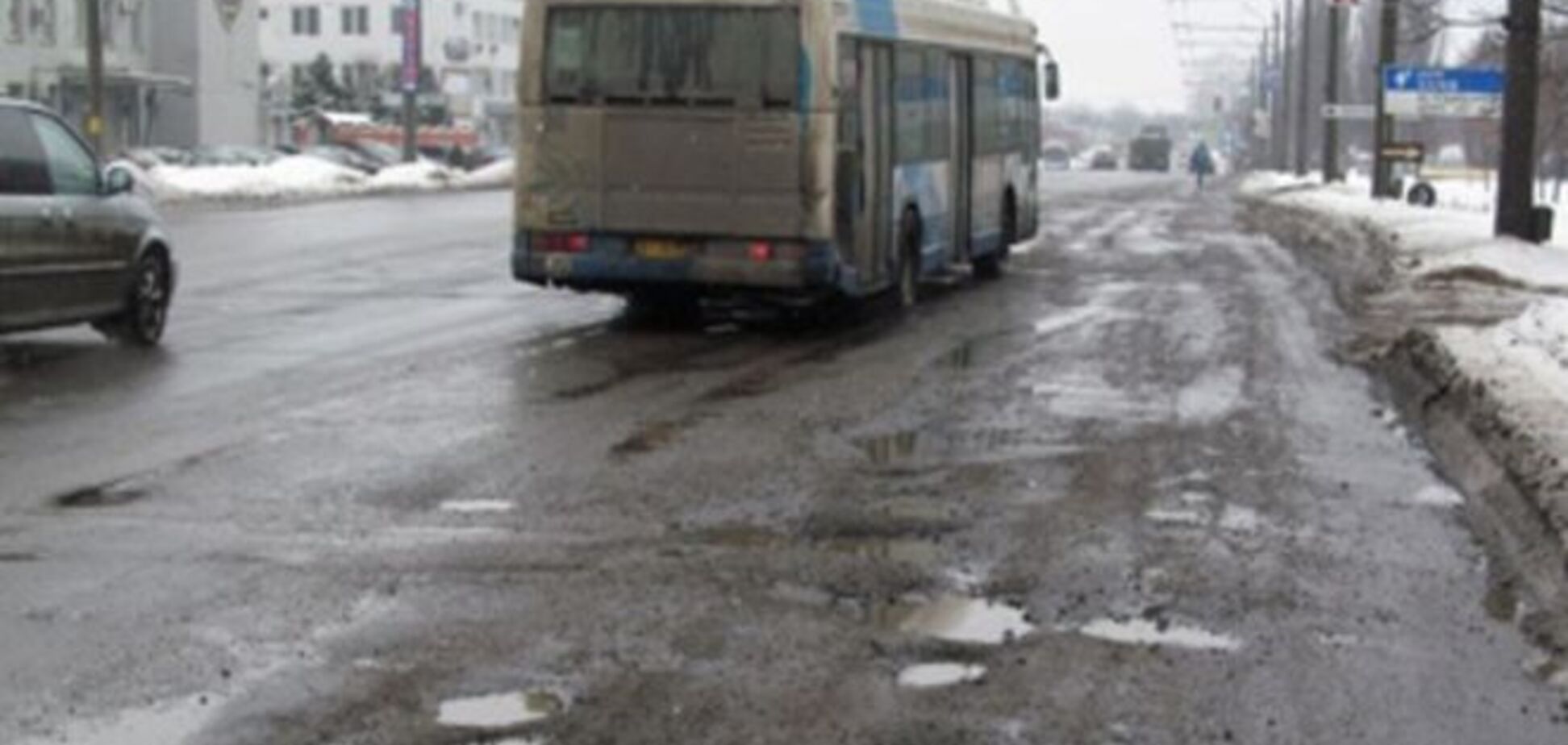 Автомобильные дороги в Полтаве признаны непригодными