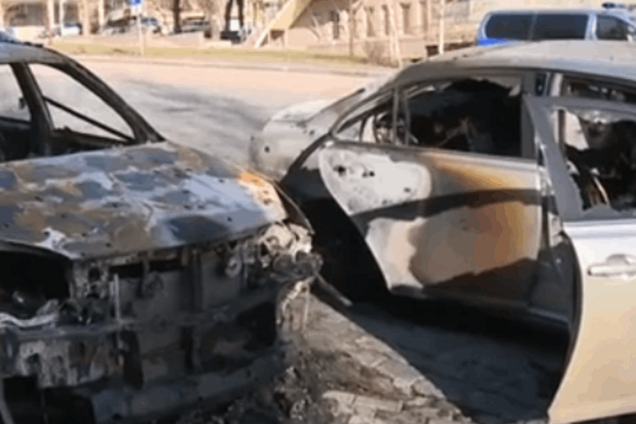 В центре Донецка чеченцы перестреляли друг друга: видео последствий разборок