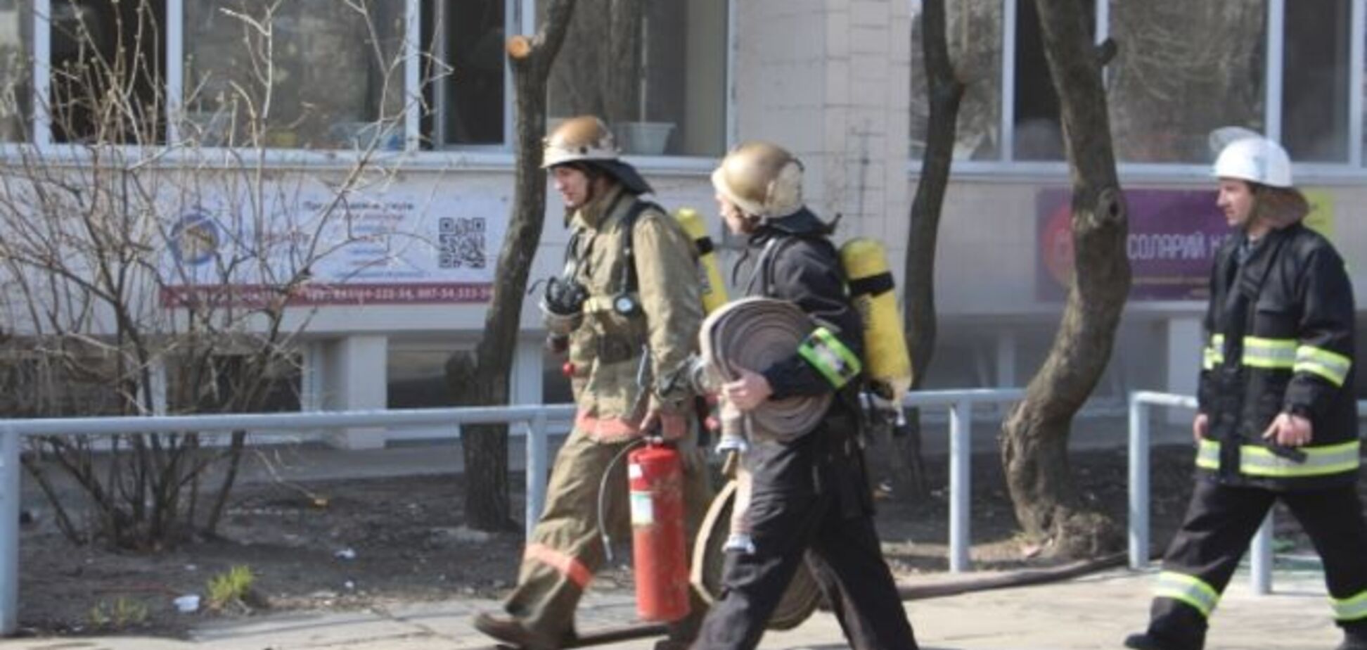 В киевском фитнес-центре сгорела сауна