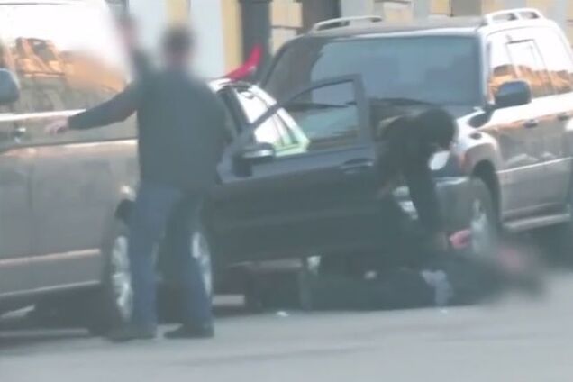 Стрельба в центре Киева: появилось видео задержания преступников