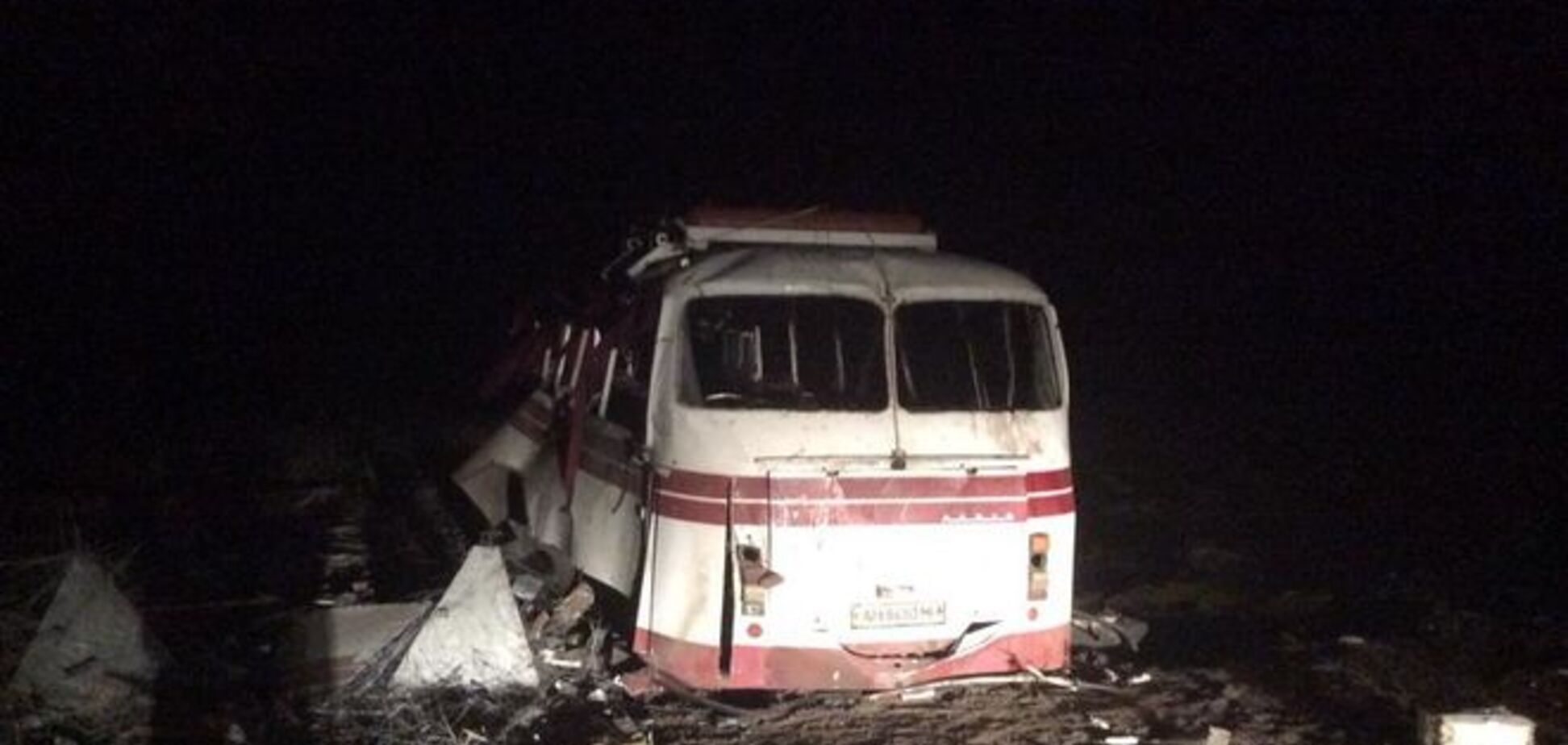 Взрыв автобуса под Артемовском квалифицирован как теракт