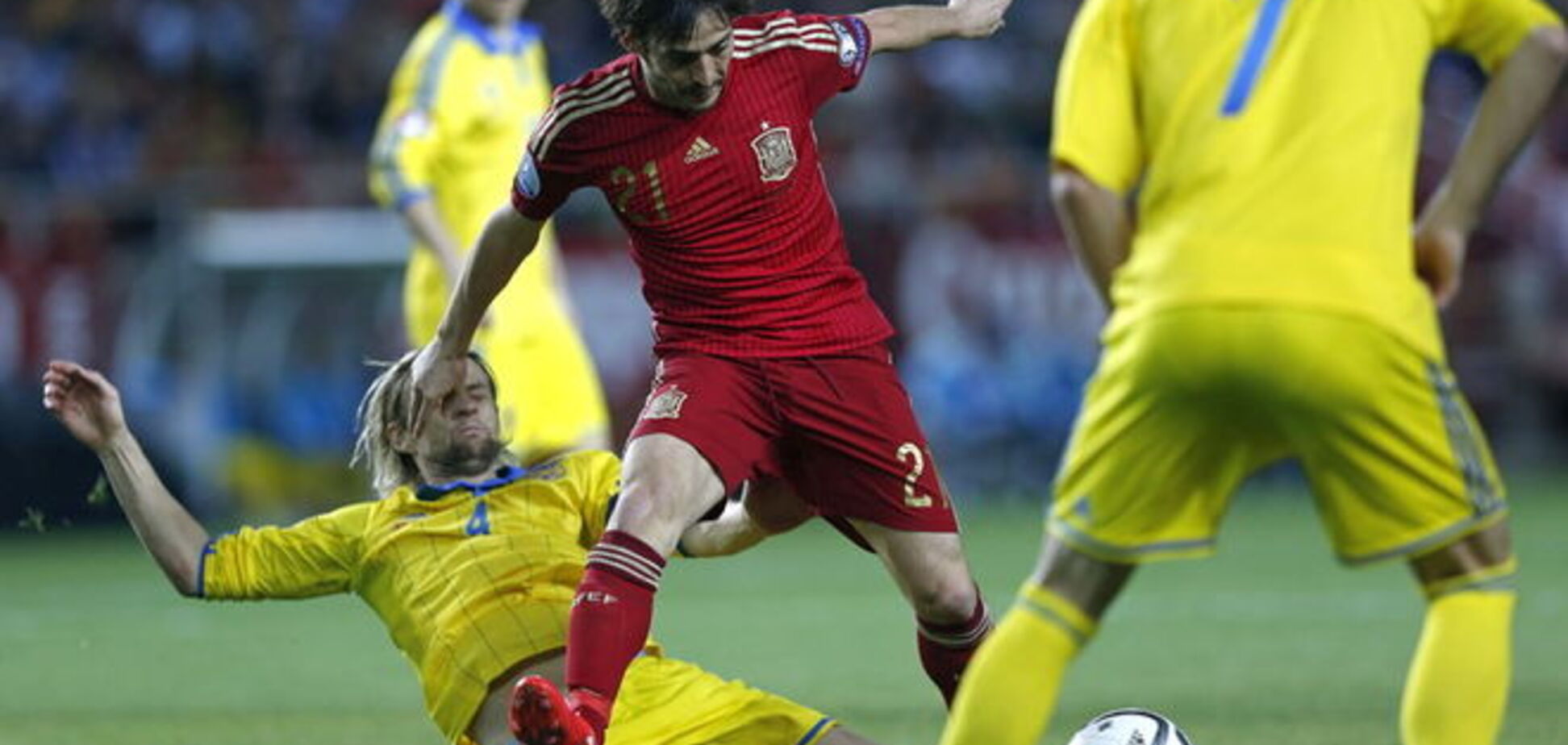 Украина проиграла Испании в битве за Евро-2016