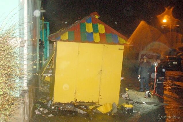 В сети появилось видео с места взрыва в Одессе