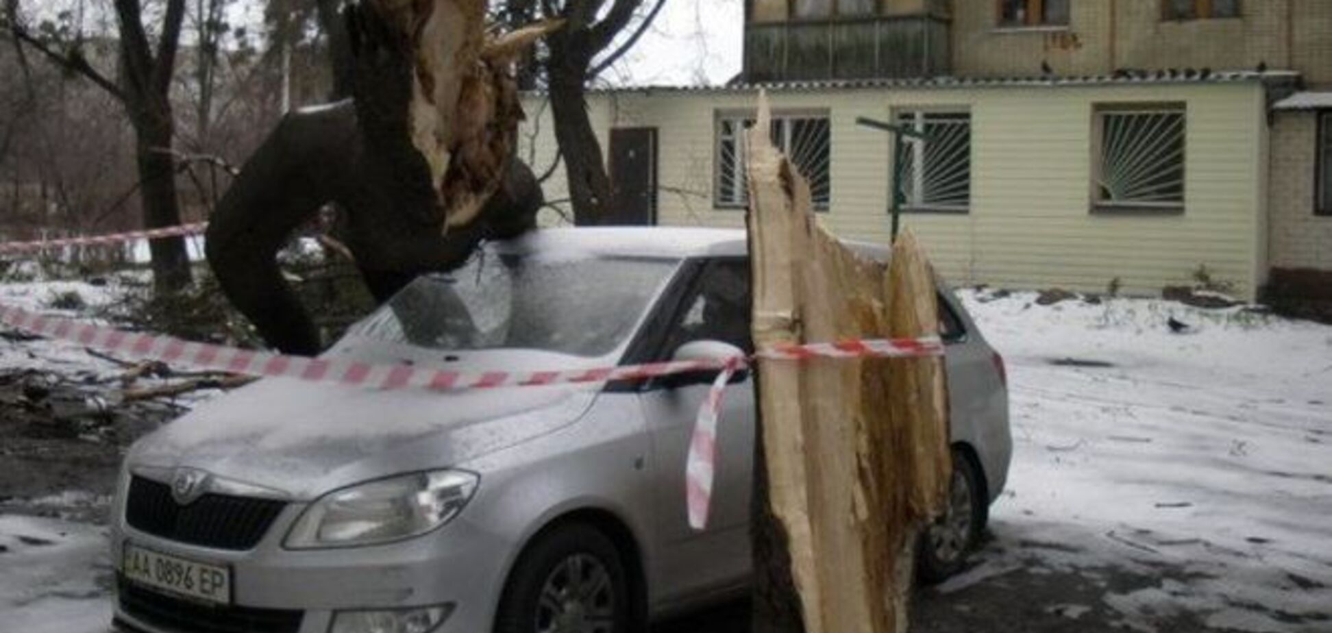 У Харкові ураган валив дерева і зривав дахи: опубліковано фото