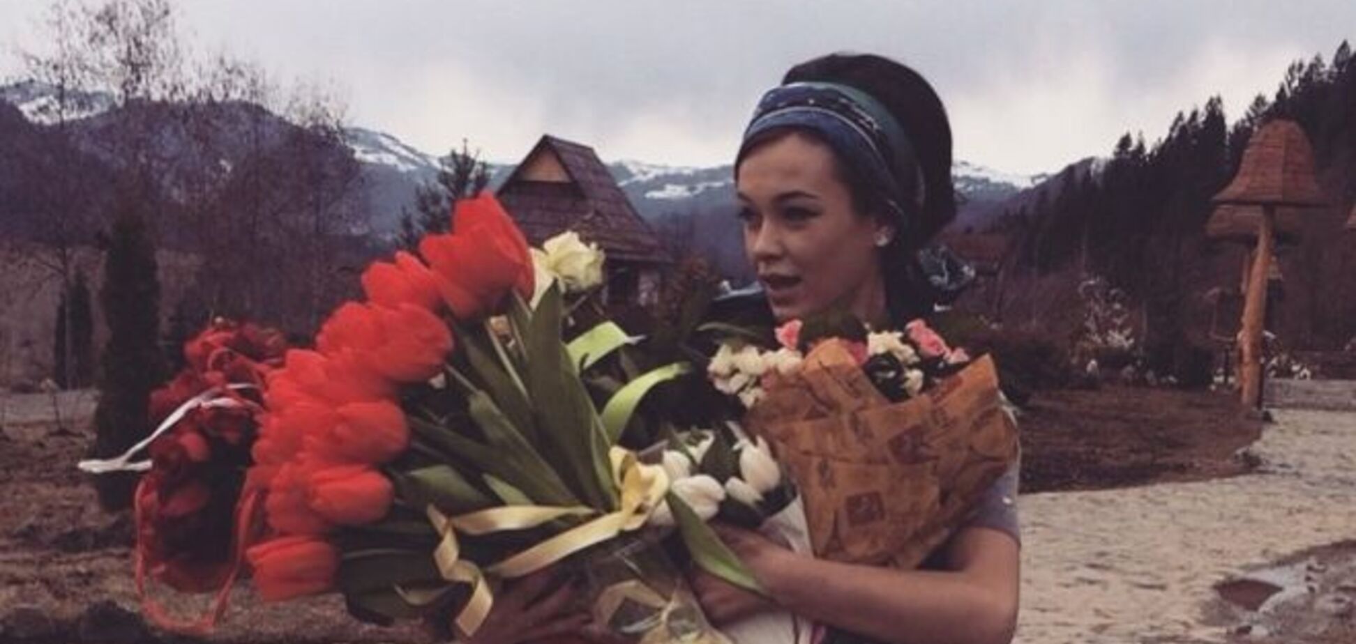 Мария Яремчук отметила день рождения в Карпатах