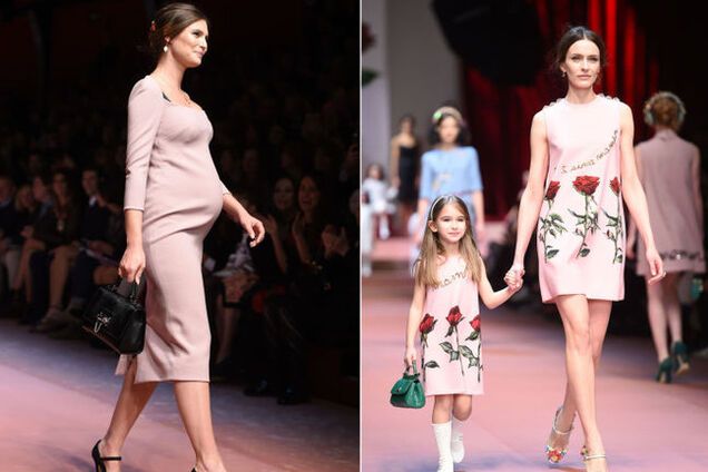 Milan Fashion Week: коллекция Dolce & Gabbana для молодых мам и беременных